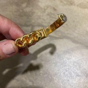 Vita snakeskin gray cuff bracelet